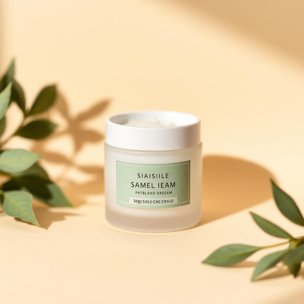 Acne Cream 50g frosted glass jar